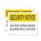 Signmission Do Not Open Door Alarm Will Sound OSHA Security Notice Sign, Plastic, 10in W x 7in L, 2PK OS-2PACK-SN-P-710-L-11520 - alternate 1